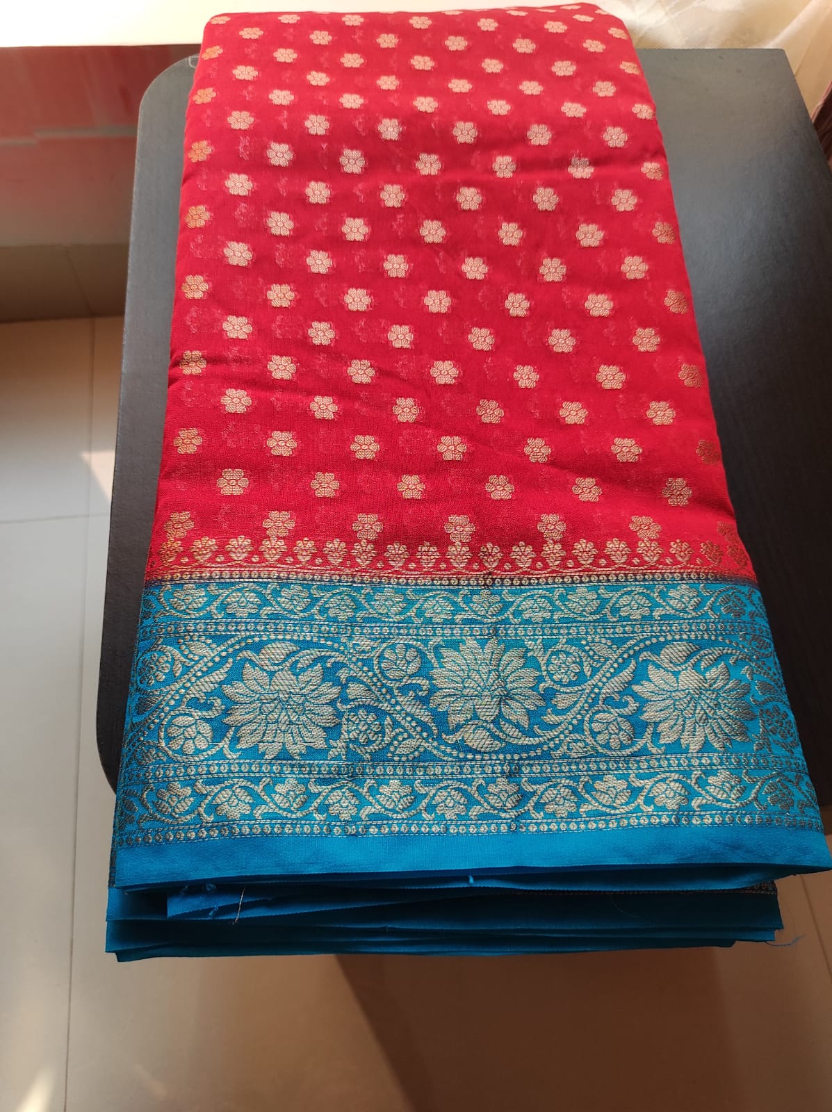 Banarasi Semi Georgette Soft Silk Saree - Image 4