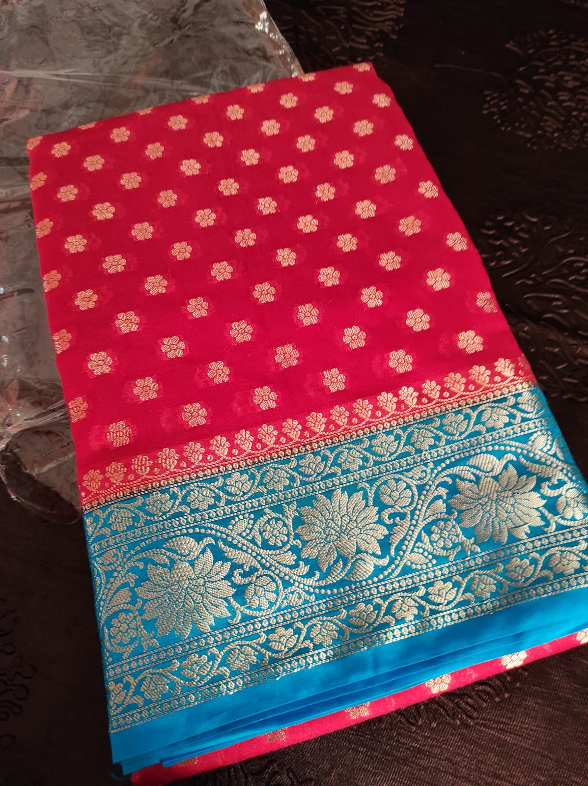 Banarasi Semi Georgette Soft Silk Saree - Image 5