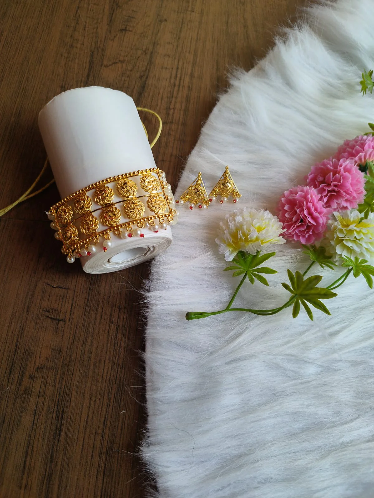 Gold Plated Chocker Necklace set - Image 4