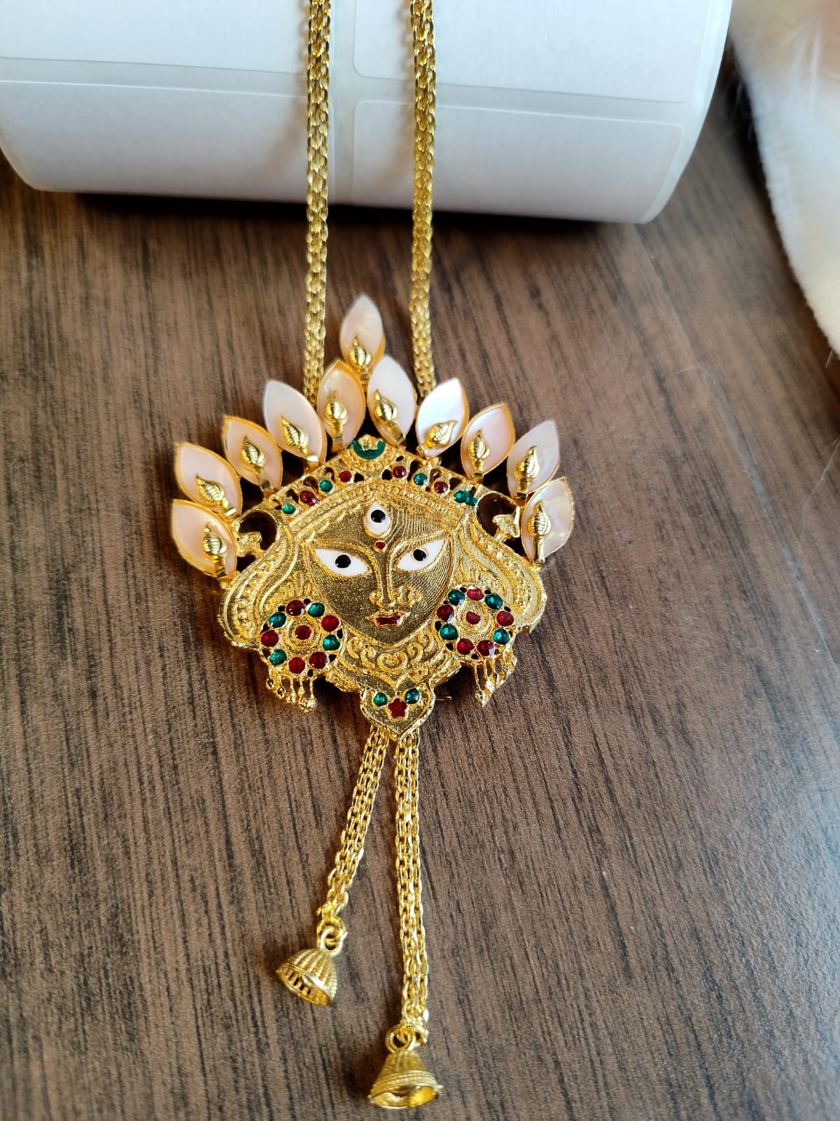 Gold Plated Tie Chain Set - Image 3