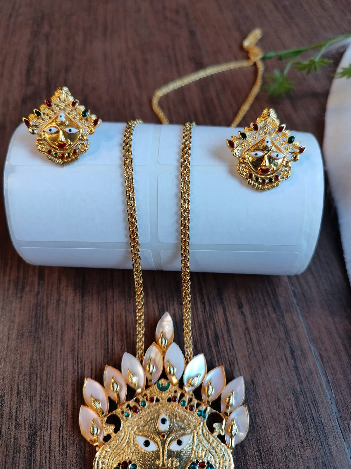 Gold Plated Tie Chain Set - Image 6