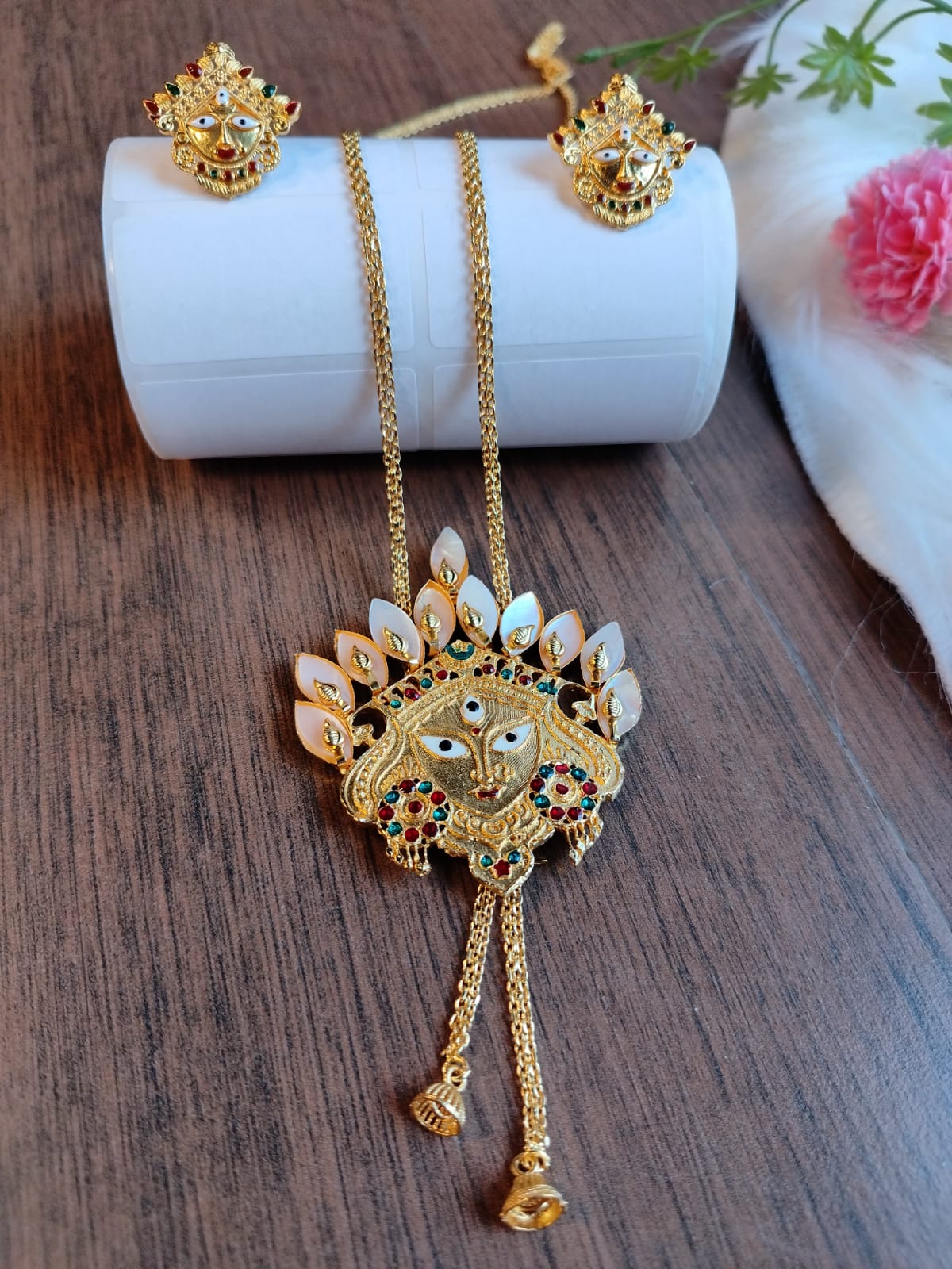 Gold Plated Tie Chain Set - Image 7