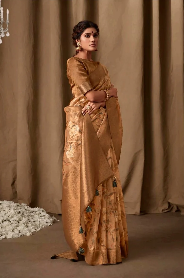 Navya - Purely Praising (Designer Linen Saree) - Image 3