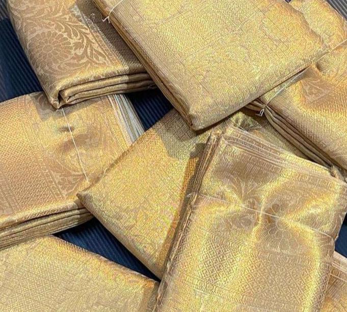 Pure Banarasi Tissue Kota Saree - Image 3