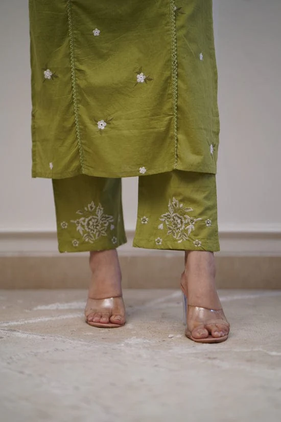Special Occasion Cotton Kurti Set - Image 4